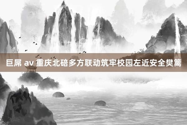 巨屌 av 重庆北碚多方联动筑牢校园左近安全樊篱